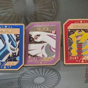 디아루가 펄기아 기라티나 이삭토스트 포켓몬 뱃지 세트 이미지