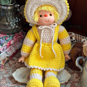 80년대 크로쉐 빈티지돌 아이스크림돌 빈티지인형 앤틱인형 앤틱소품 빈티지소품 레트로소품 고전인형 모리걸 빈티지토이