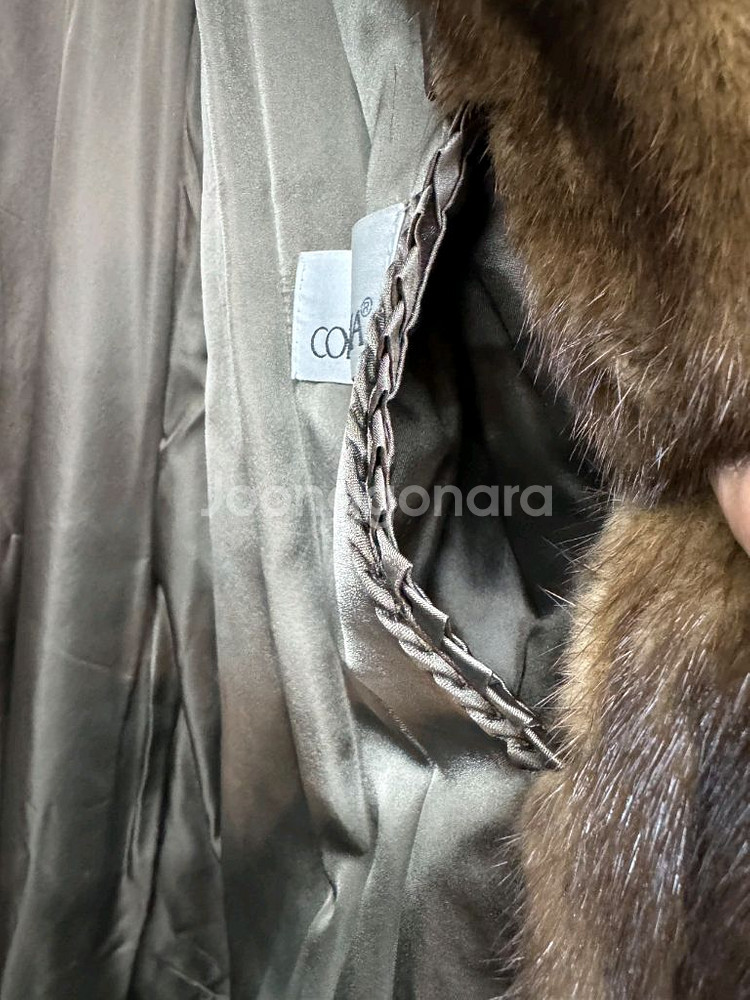 콘코드리아 사가 로얄등급 롱 밍크 코트(66~77)--5