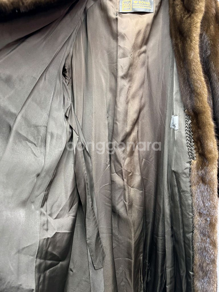 콘코드리아 사가 로얄등급 롱 밍크 코트(66~77)--7