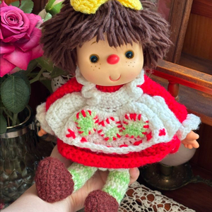 80년대 크로쉐 빈티지돌 아이스크림돌 빈티지인형 앤틱인형 앤틱소품 빈티지소품 레트로소품 고전인형 모리걸 빈티지토이