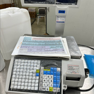 카스 5500cl 전자저울(라벨프린터) 카스지 많아요 이미지