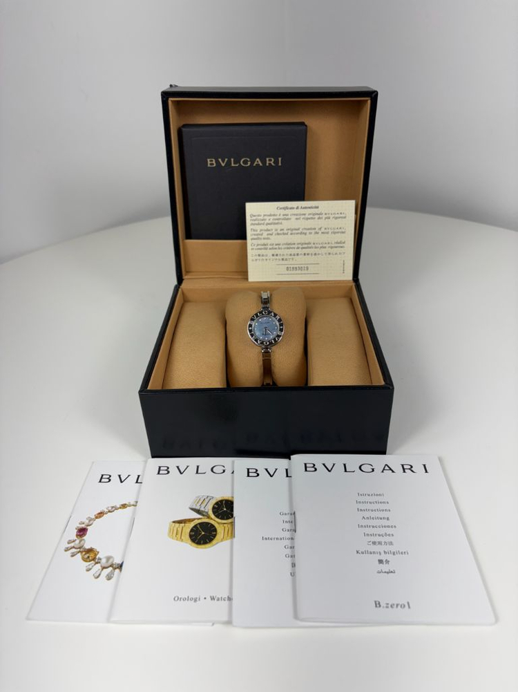 불가리 비제로원 다이아 12p 뱅글 여성시계--1