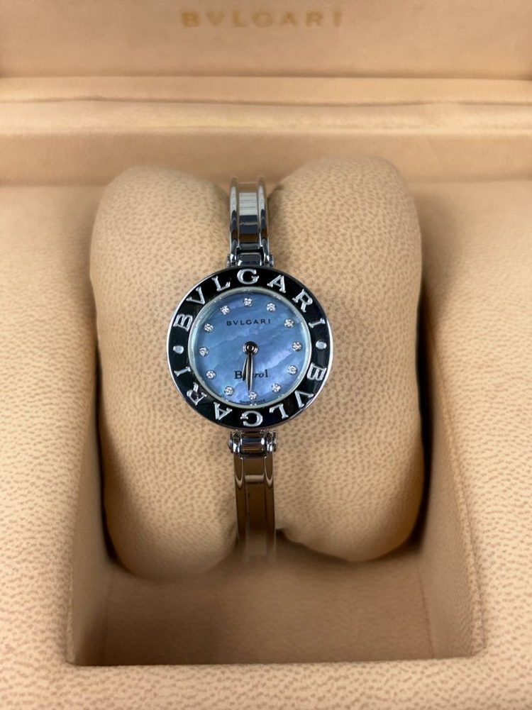 불가리 비제로원 다이아 12p 뱅글 여성시계--6