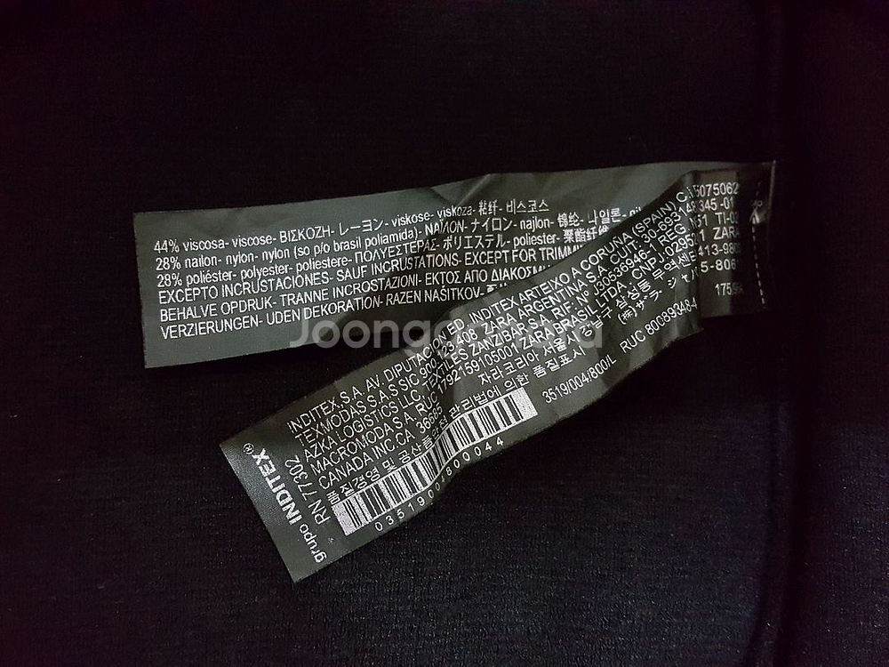 진주장식 오버핏 벌룬소매 크롭 니트 스웨터 L(55/66/77) 상태우수--7