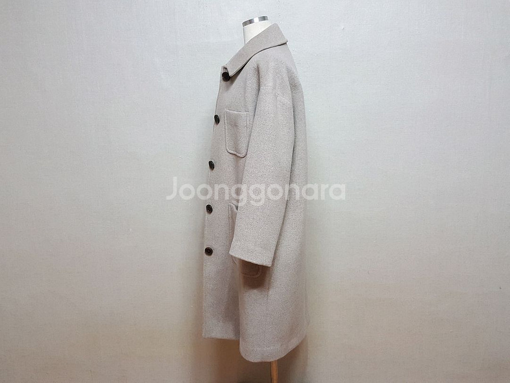 새상품)SOUP 오버핏 핸드메이드 울 여성 코트 55/66/날씬77--3