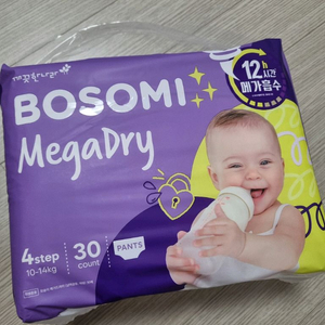 보솜이 메가드라이 대형 팬티 기저귀 4팩
