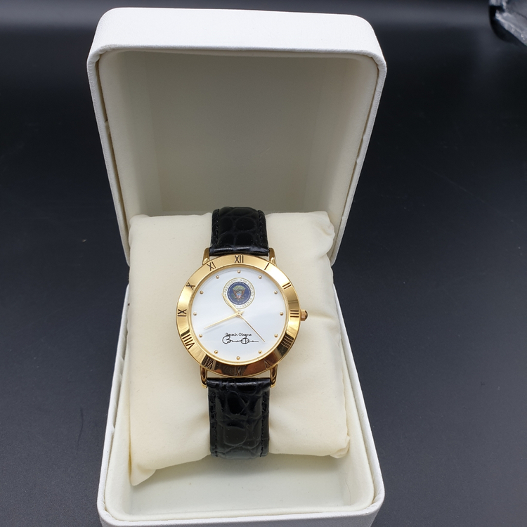 오바마대통령취임기념시계 언론에 나온시계 백악관기념품--1