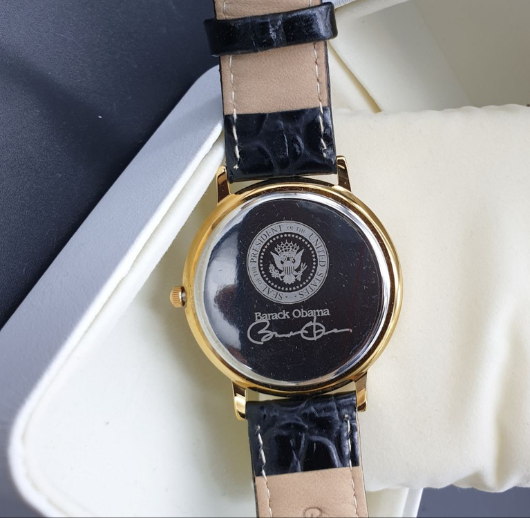 오바마대통령취임기념시계 언론에 나온시계 백악관기념품--4