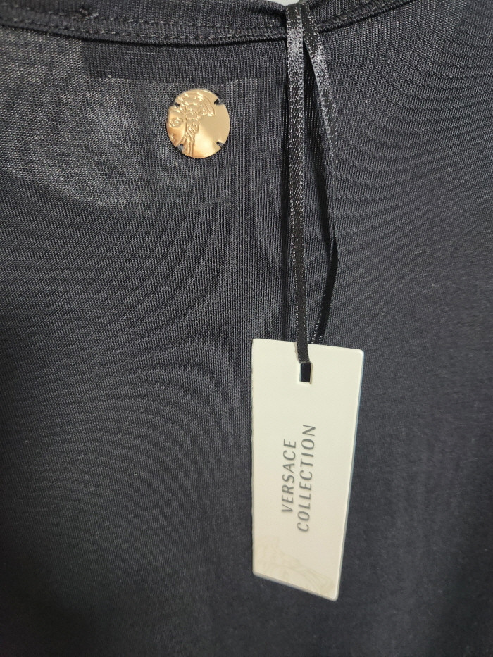 VERSACE COLLECTION across STUD TEE--4