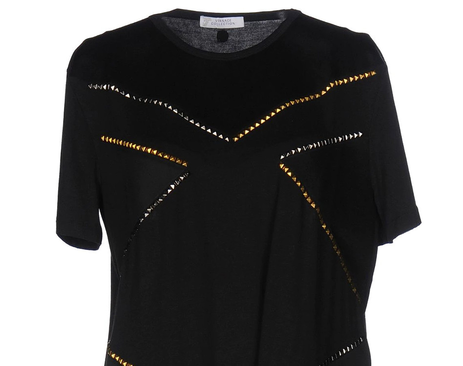 VERSACE COLLECTION across STUD TEE--8