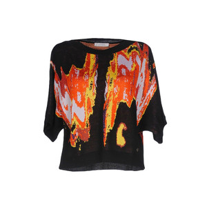 Versace Collection fire crop knit