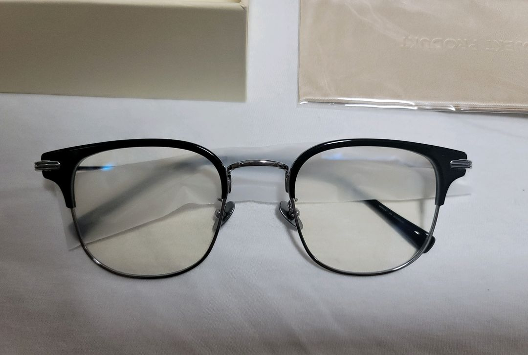 프로젝트프로덕트 안경 SC25 블랙실버 50사이즈 미사용품 판매합니다.--2