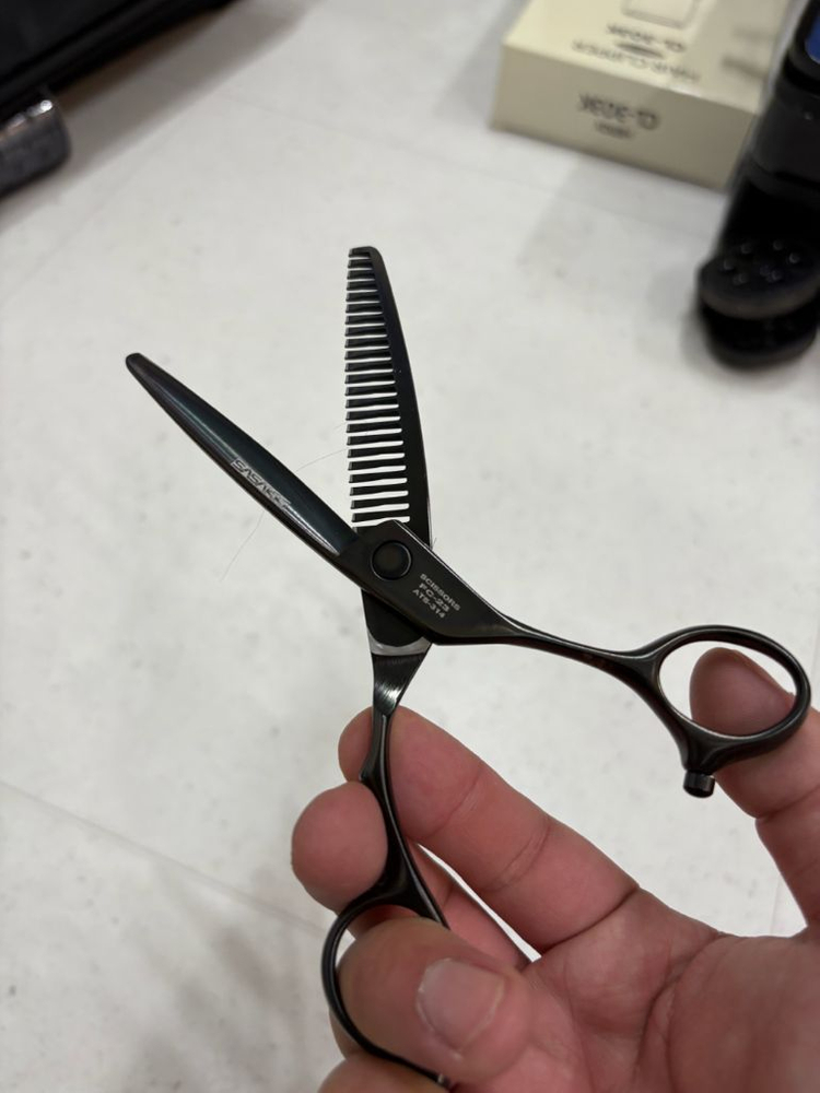 사사키 가위셋트 (블런트 틴닝 장가위)--5