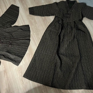 겨울용 누비 생활한복 3피스 66사이즈 새상품