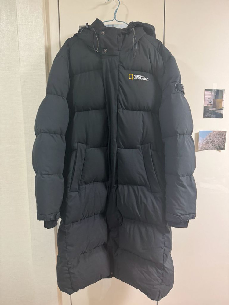 내셔널지오그래픽 롱패딩 블랙 M 이미지