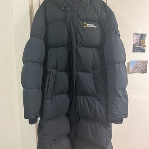 내셔널지오그래픽 롱패딩 블랙 M 이미지