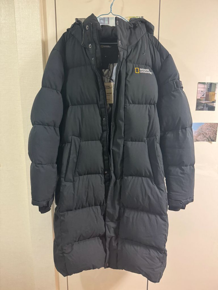 내셔널지오그래픽 롱패딩 블랙 M 이미지