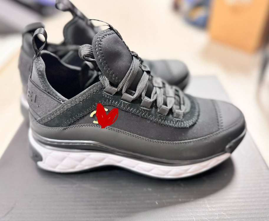 제니 ch 믹스드파이버 스니커즈 블랙 37--3