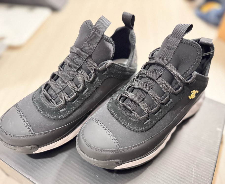 제니 ch 믹스드파이버 스니커즈 블랙 37--6