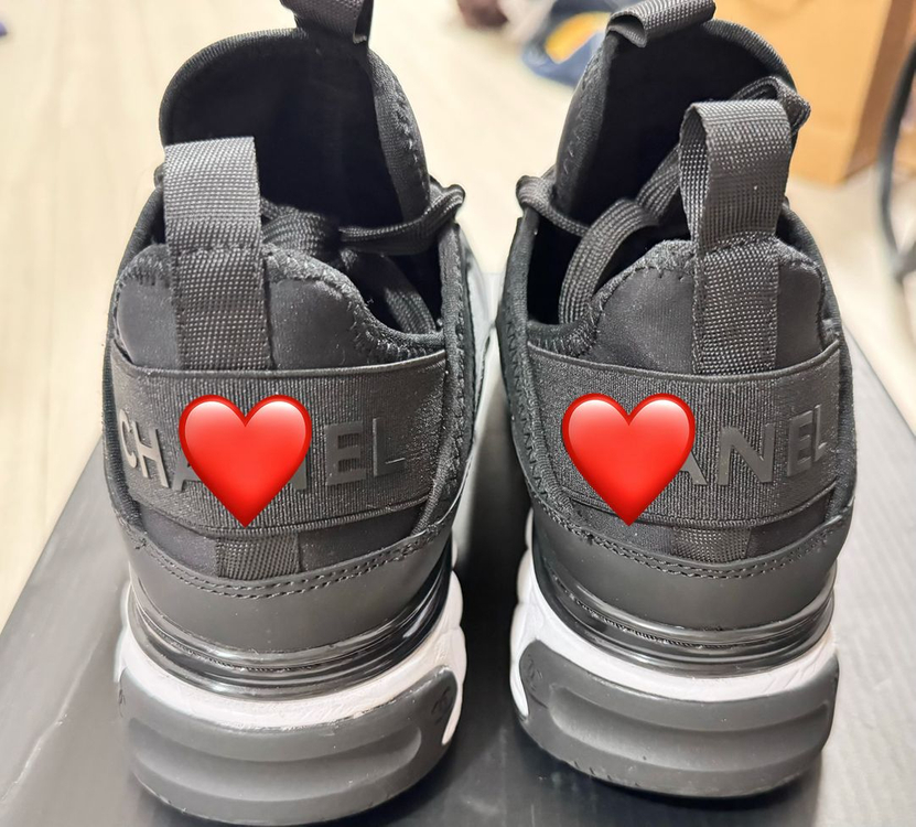 제니 ch 믹스드파이버 스니커즈 블랙 37--7