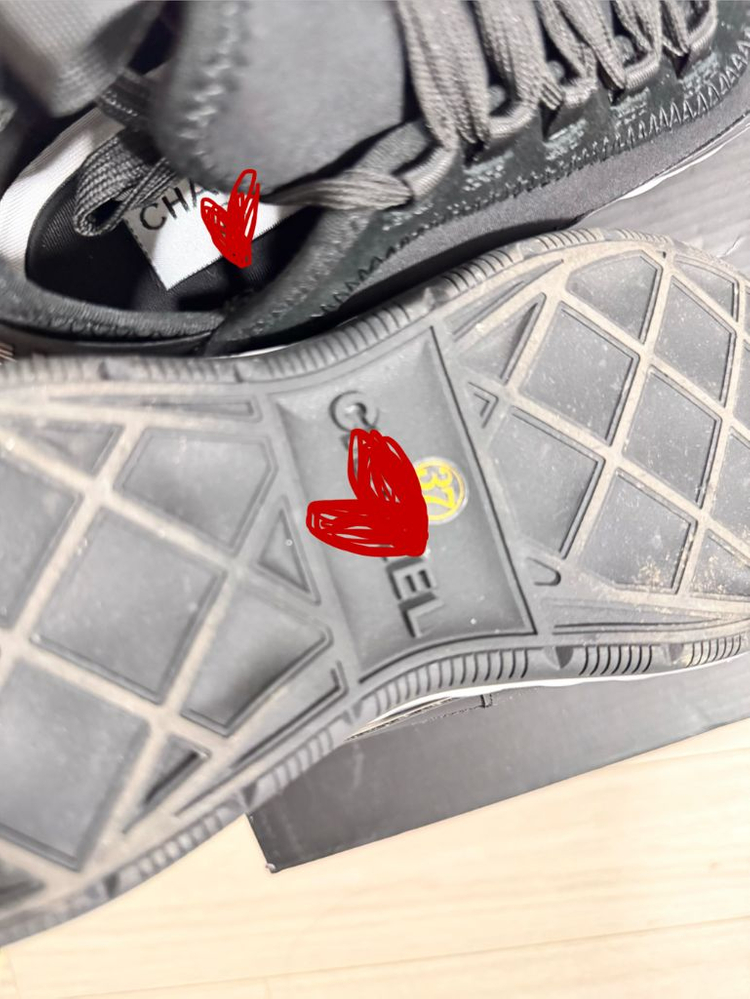 제니 ch 믹스드파이버 스니커즈 블랙 37--8