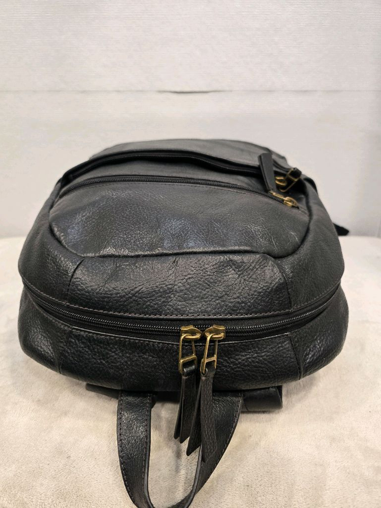 파슬 FOSSIL 트레비스 남성 블랙 소가죽 백팩--4