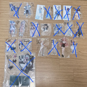 [미개봉] 블루아카이브 아크릴&디오라마 [대량정리]