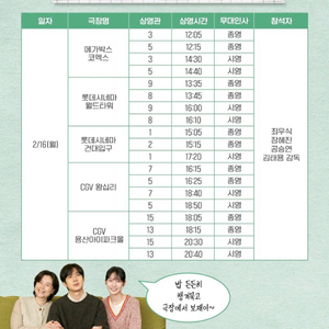 [ 넘버원 무대인사 ] 2/16 C열~ 월드타워. 코엑스 2연석 정가양도