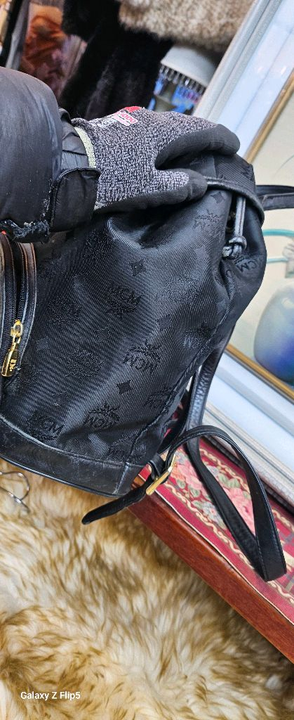 mcm!블랙백팩모노그램 백팩--2