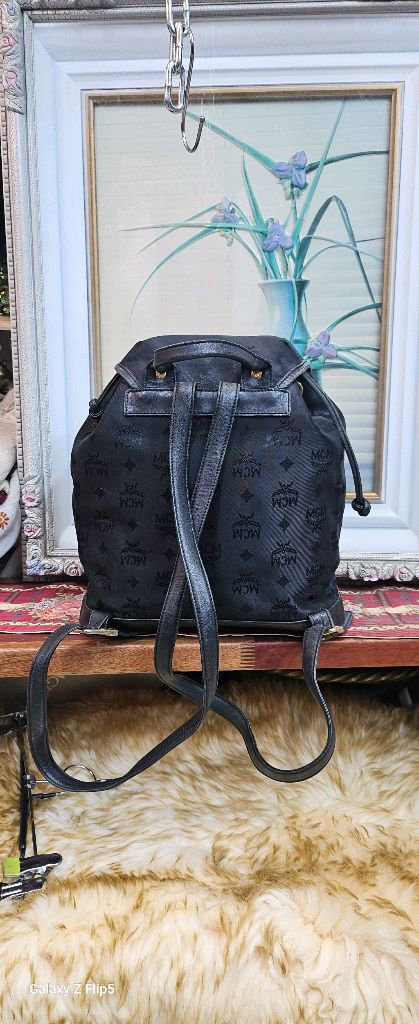 mcm!블랙백팩모노그램 백팩--3