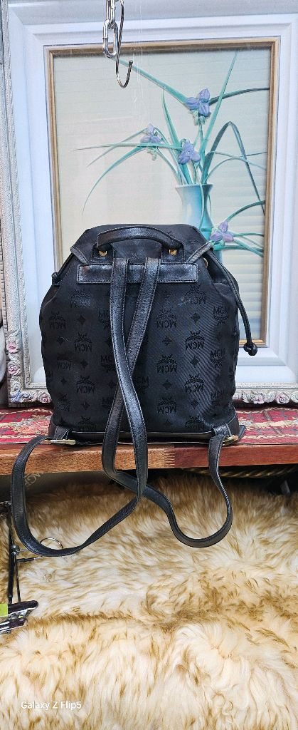 mcm!블랙백팩모노그램 백팩--4