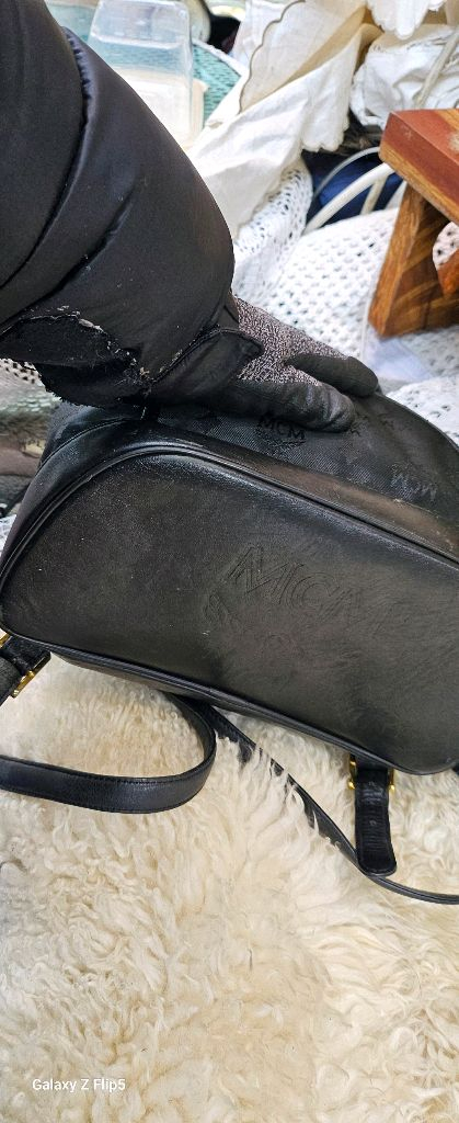 mcm!블랙백팩모노그램 백팩--5