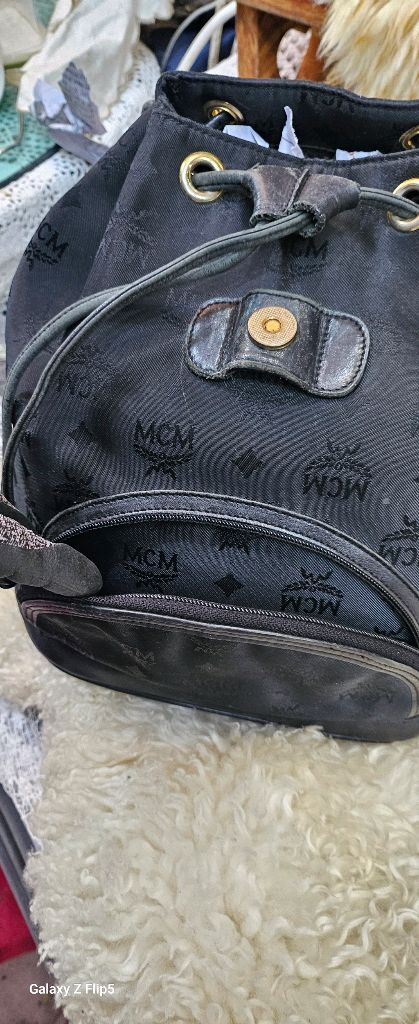 mcm!블랙백팩모노그램 백팩--9