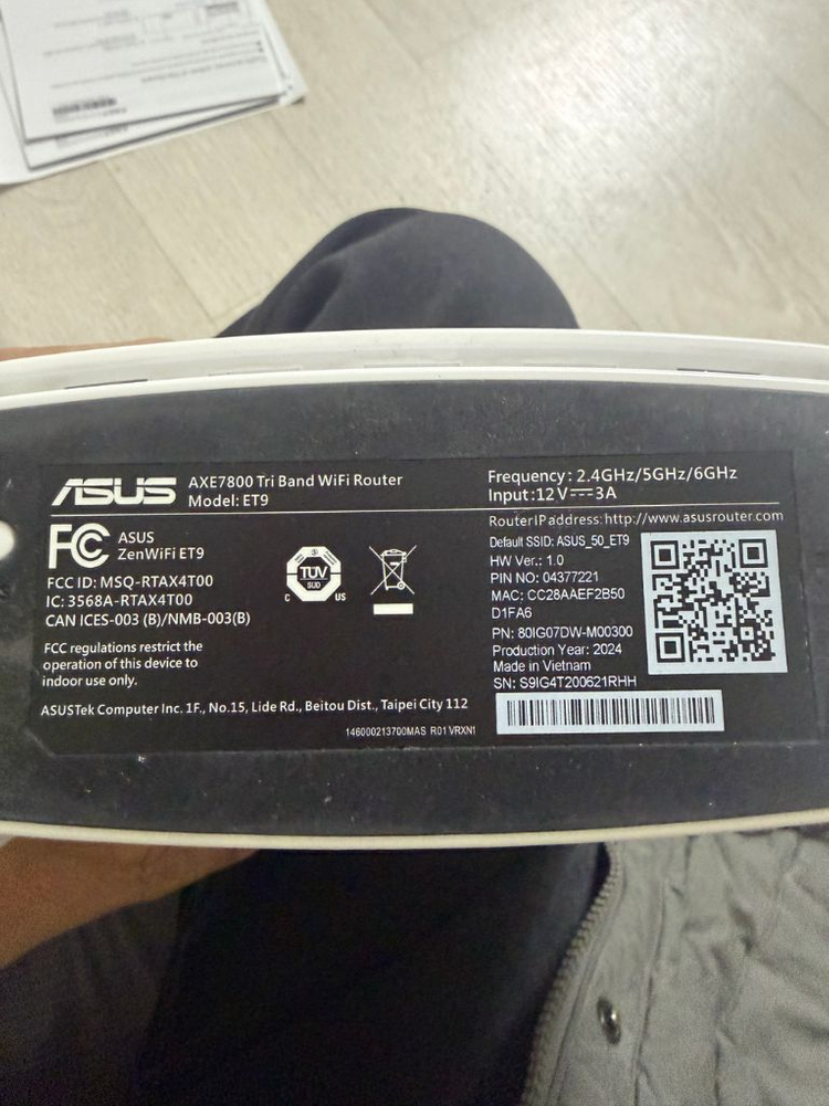 ASUS ZenWiFi ET9 AXE7800 트라이 밴드 WiFi 6E 공유기--2