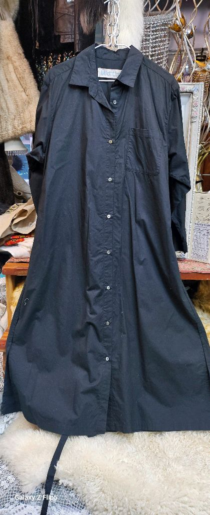 오버사이즈 롱 셔츠 원피스--1