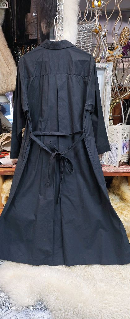 오버사이즈 롱 셔츠 원피스--2