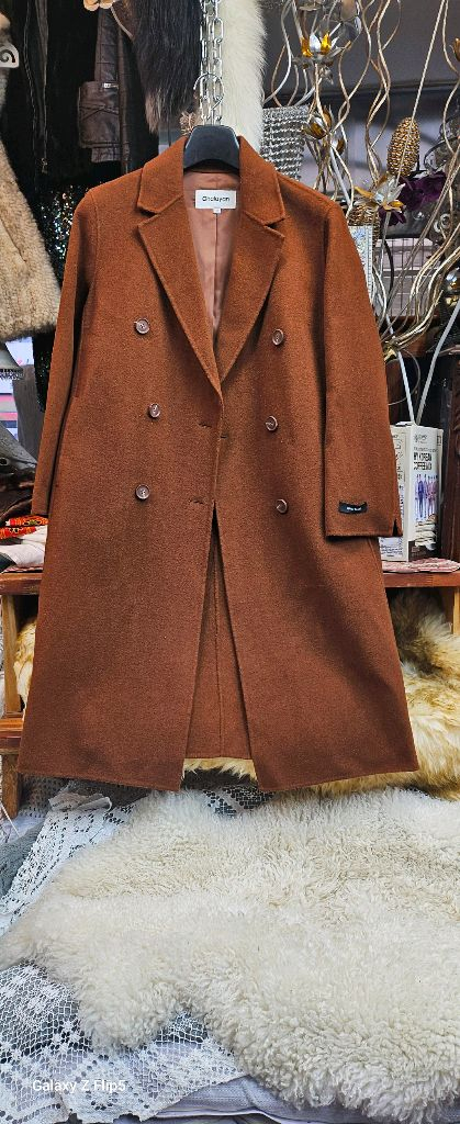 더블브레스트 롱코트--1