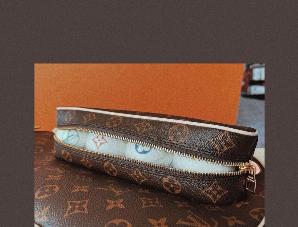 루이비통 모노그램 테니스 라켓 커버 세트--5