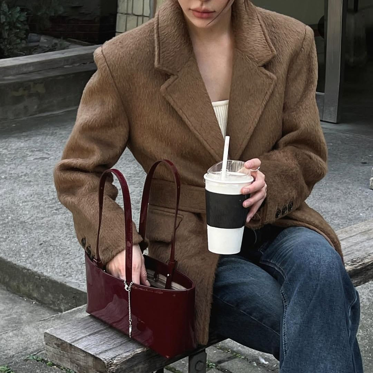 위드니노(WITH NINO) 클래시 울자켓 프리사이즈 새상품--1