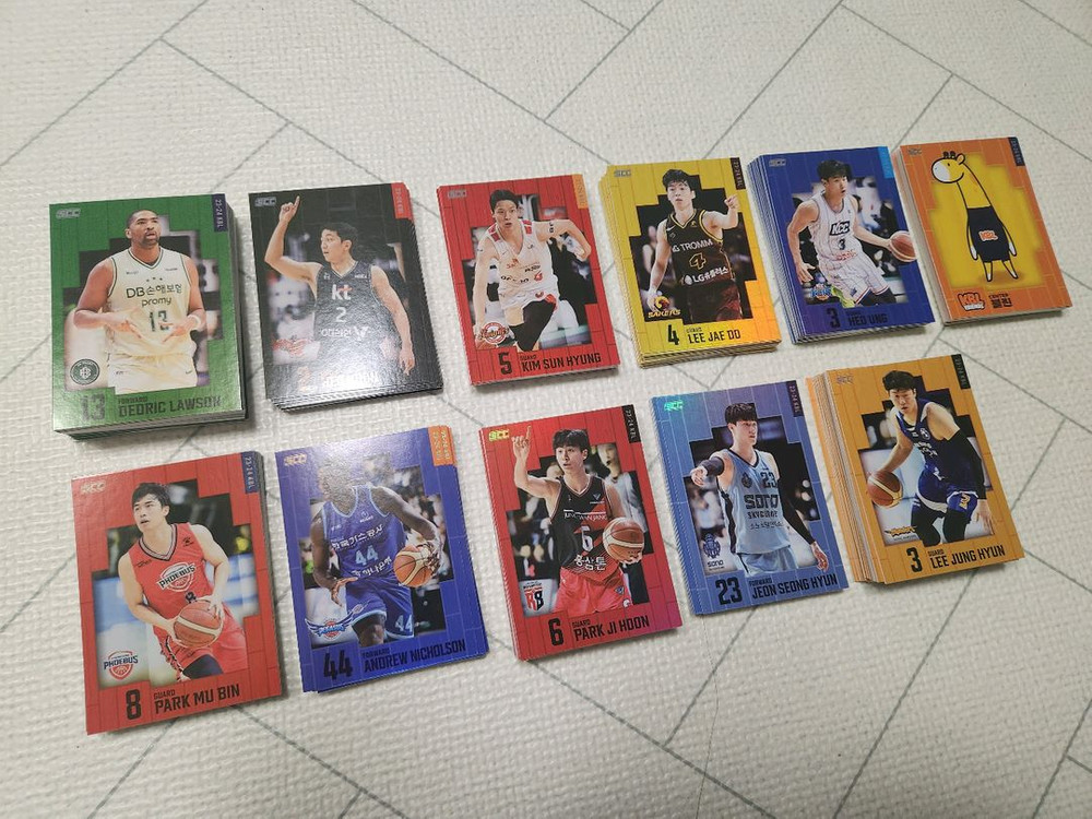 KBL 전구단 전선수 파스텔 / 패러렐 / 홀로 / 노멀 카드 / 오토 판매합니다.--5