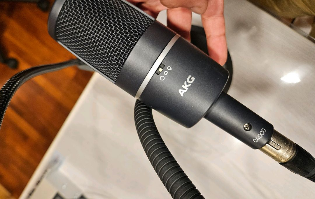 신품급> 콘덴서마이크 세트 AKG C4000 전용스텐드 팝필터 이미지