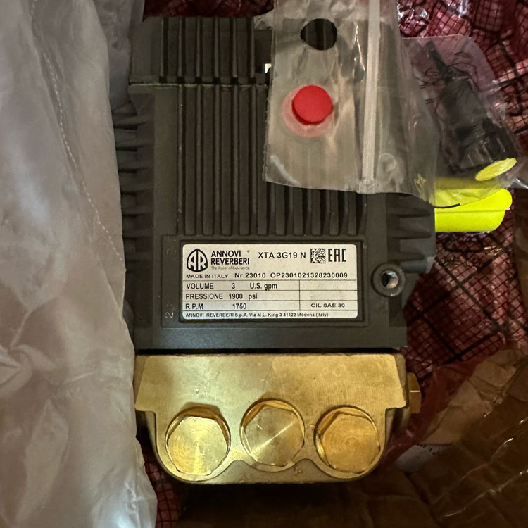 (미사용) 아노비 고압세척기부품 고압펌프 XTA3G19 130바 11.4리터 정품 ANNOVI--0