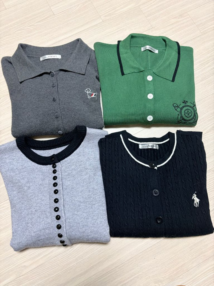 여성 니트 상의 새상품 10벌일괄--1