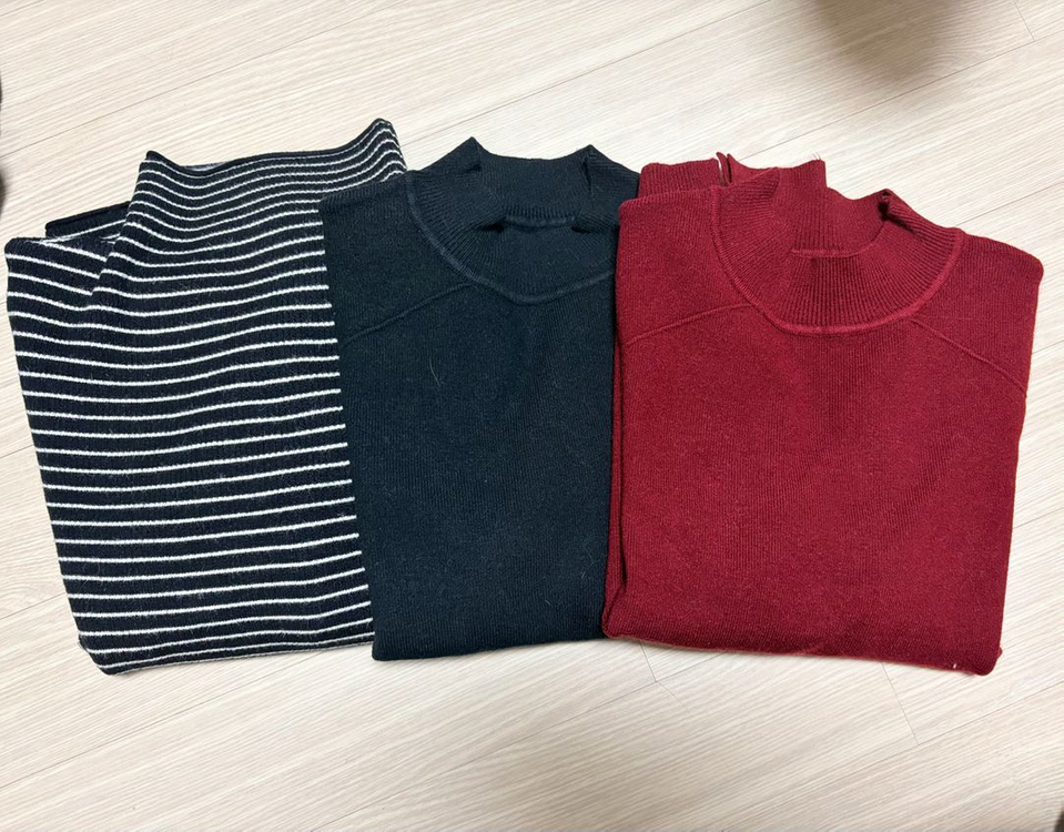 여성 니트 상의 새상품 10벌일괄--2