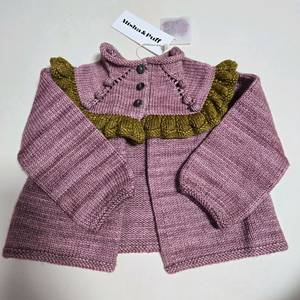 미샤앤퍼프 러플가디건 엔틱로즈