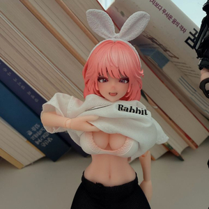 스네일쉘 에일린 라운지웨어+분홍 토끼 후드