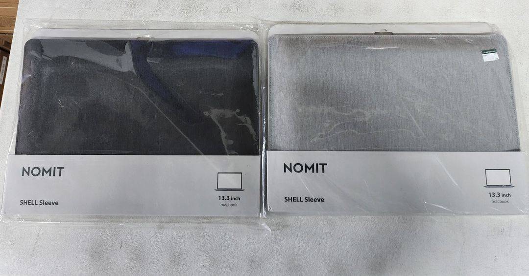 NOMIT 노밋 쉘 SHELL 파우치 13인치 /14인 (블랙 실버) 아이패드/ 맥북 하드 케이스 이미지