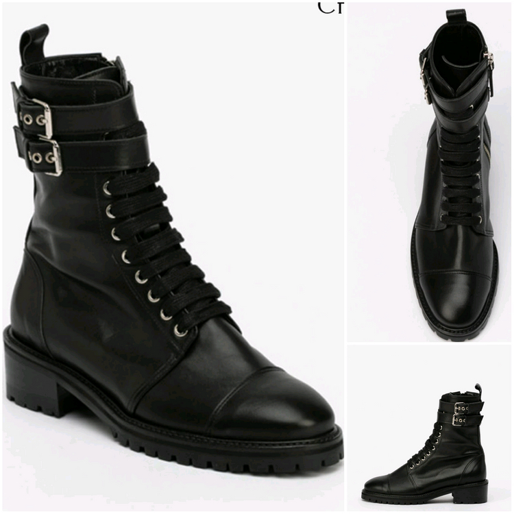 쇼쉬르라팡 워커 찐가죽 235mm발볼편함 ㅡ새상품 ㅡ백화점구매--1