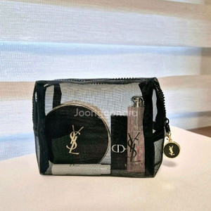 입생로랑 뷰티 정품 메쉬 파우치 + 입생로랑 립참 새상품